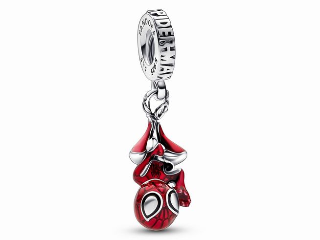 Pandora Marvel Spider-Man charm - 792323C01 - Sterling Silber - Emaille - Mehrfarbig