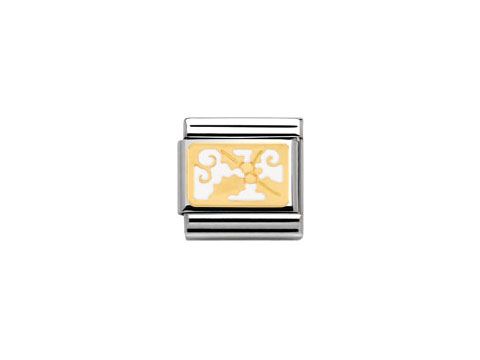 Nomination - Classic - Mistelzweig - weiße Emaille - xmas - 030282 15