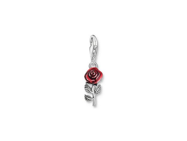 Thomas Sabo 2076-664-10 Charm-Anhänger - Rosen - Silber gesch. & Kaltemail - Rot