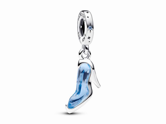 Pandora 793071C01 - Disney Cinderellas Glasschuh Charm-Anhänger - Sterling Silber - Zirkonia Blau