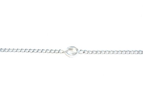 Silber Armband! 19cm x 7mm - Echt Bergkristall -NEU-