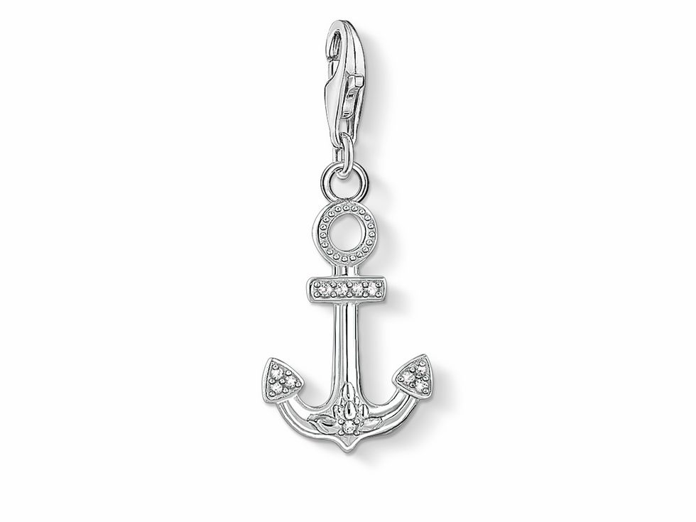 Thomas Sabo Charm-Anhänger 1798-051-14 - Anker - Sterling Silber - Zirkonia - weiß