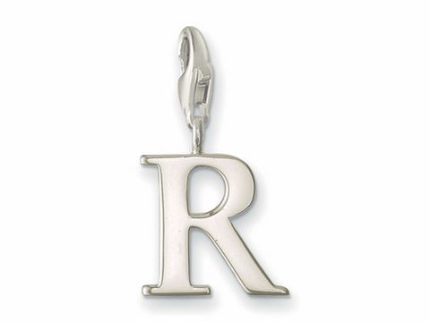 Thomas Sabo - R - Buchstaben charms Anhänger - 0192-001-12 - Silber