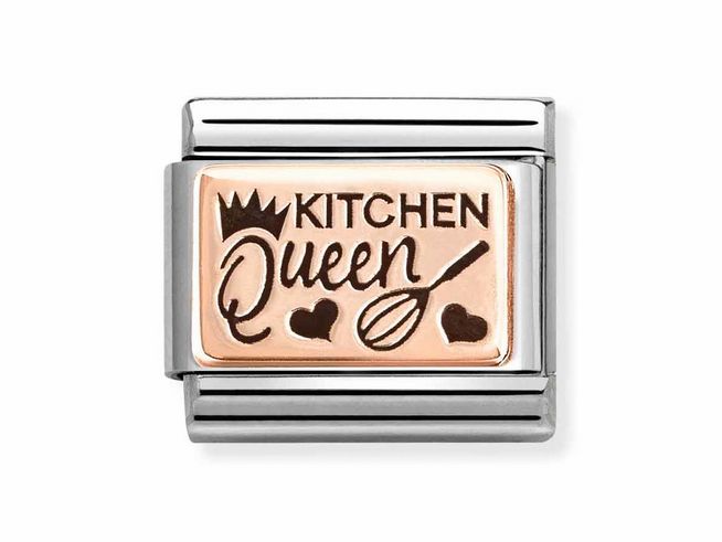 Nomination Classic Roségold 430111 23 - Kitchen Queen - Emaille