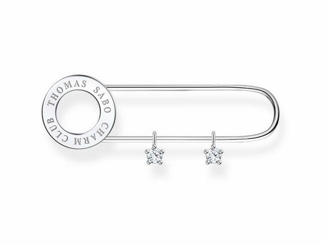 Thomas Sabo Brosche - X0279-225-14 - Sterling Silber - Edelstahl - Zirkonia - weiß