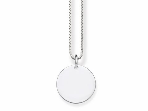 Thomas Sabo - SCKE150220 - Kette, ca. 38/40/42 cm - runde Platte - 925 Sterling Silber blank