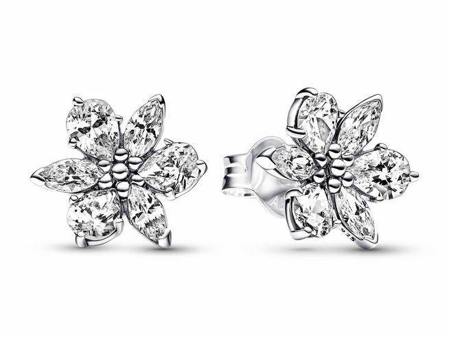 Pandora 292633C01 Funkelnde Herbarium Cluster Ohrringe - Sterling Silber