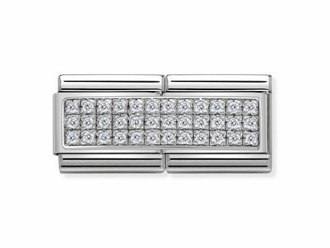 Nomination - 330733 01 PAVE - Composable DOUBLE Classic - weiß