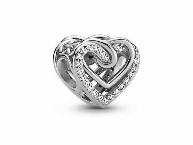 Pandora Charm - 799270C01 - Herz Sterling Silber charms mit Zirkonia