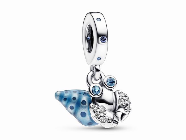 Pandora 792700C01 Glow-in-the-dark Einsiedlerkrebs Charm-Anhänger - Sterling Silber