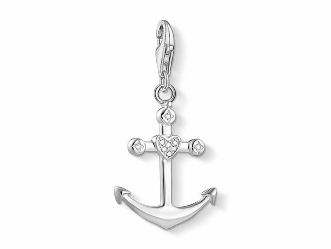 Thomas Sabo 1731-051-14 - Charm-Anhänger Anker - Sterling Silber + Zirkonia - Anker