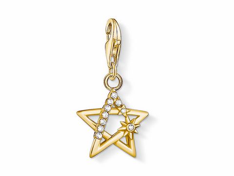 Thomas Sabo charm - 1851-414-14 - Stern - Silber - Gelbgold - Zirkonia