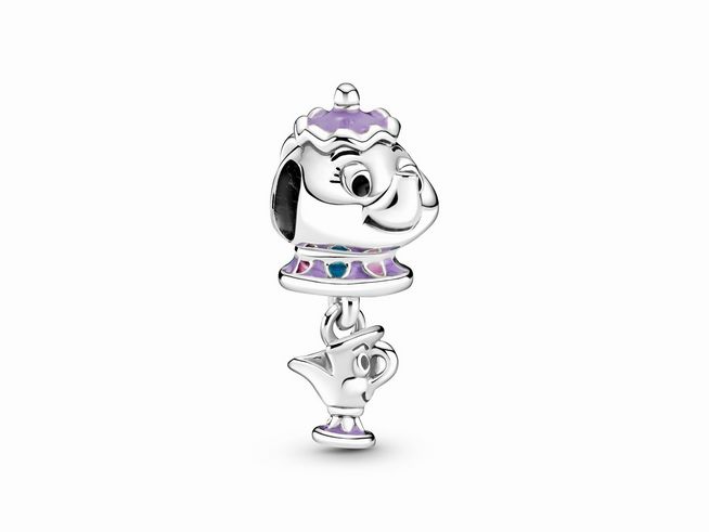 Pandora Charm 799015C01 - Disney Die Schöne und das Biest - Mrs. Potts und Chip - Sterling Silber - Bunt