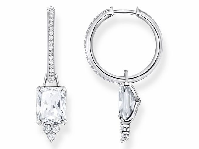 Thomas Sabo Creolen CR672-051-14 Sterling Silber + Zirkonia weiß