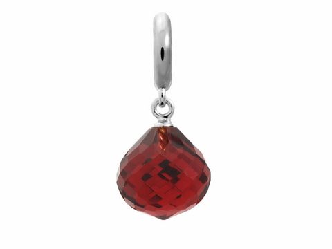 Endless - Jennifer Lopez -1351-3 - J.Lo charms - Ruby Love Drop - Silber - gr. Kristall