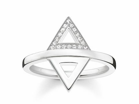 Thomas Sabo D_TR0019-725-14-52 - Ring - Diamant weiß - Gr. 52 - Silber