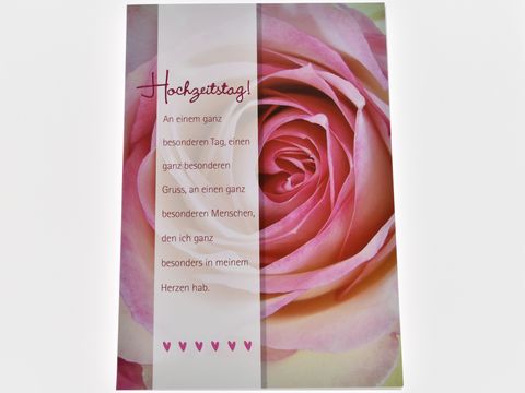 Hochzeitskarte - Rose