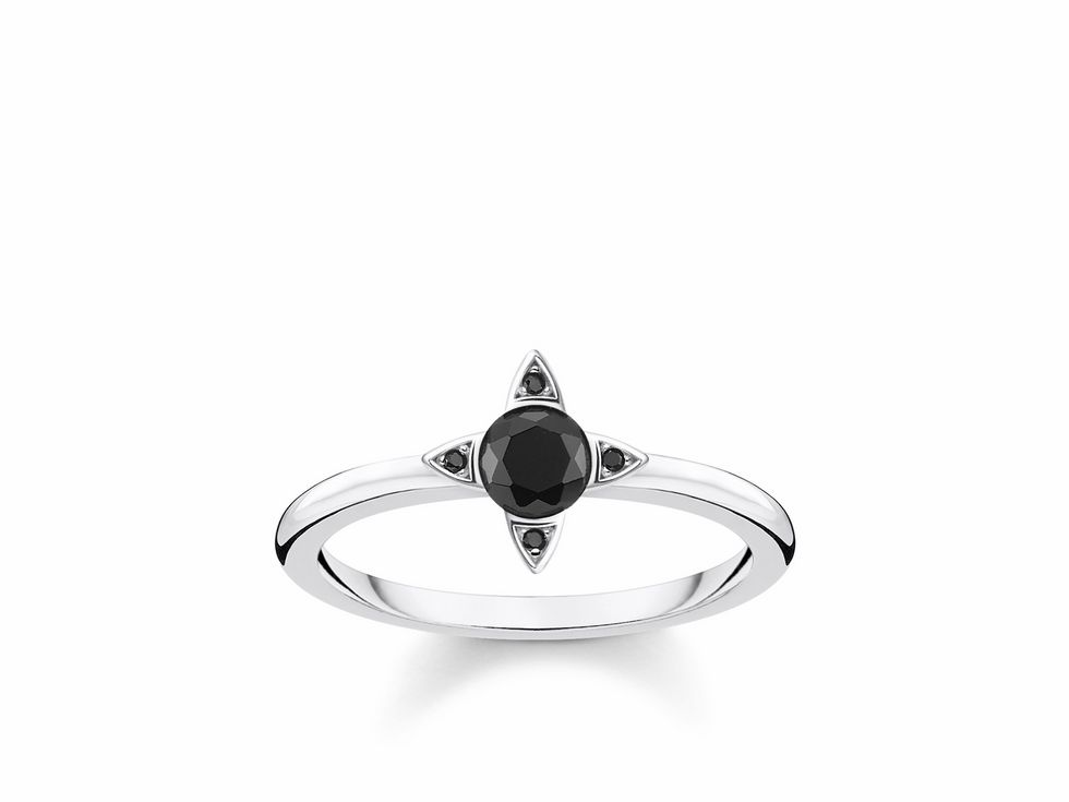 Thomas Sabo - Ring - TR2268-643-11-50 - Sterling Silber - Zirkonia - schwarz - Gr. 50