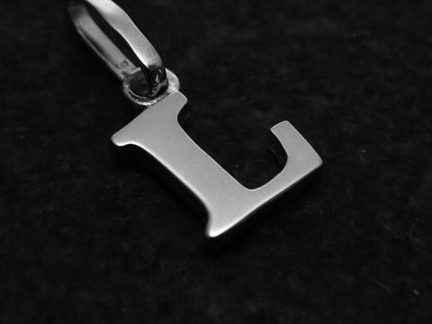 L - Buchstaben Anhänger 925 Sterling Silber