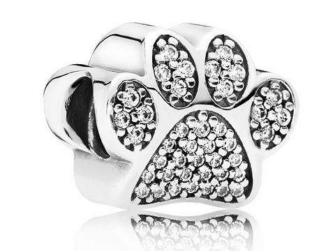 PANDORA 791714CZ - Pavé-Pfötchen Pfote - Silber + Zirkonia klar - Charm