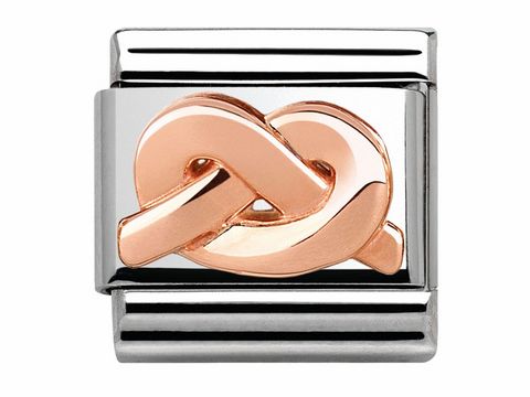 Nomination - 430106 01 - Classic - Knoten - Roségold - SYMBOLE RELIEF