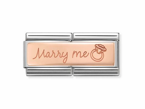 Nomination - 430710 03 - Marry Me - mit Gravur - Roségold Classic