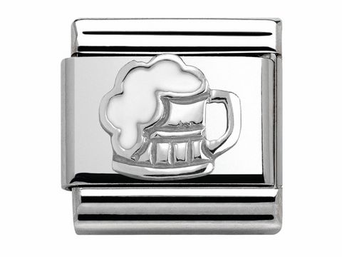 Nomination 330202 34 - Classic SilverShine - Bierkrug - Emaille - Symbol