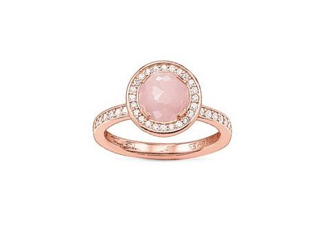 Thomas Sabo - TR1971-417-9-52 - Ring - Silber - verg. Roségold - Rosenquarz - Zirkonia - Gr. 52