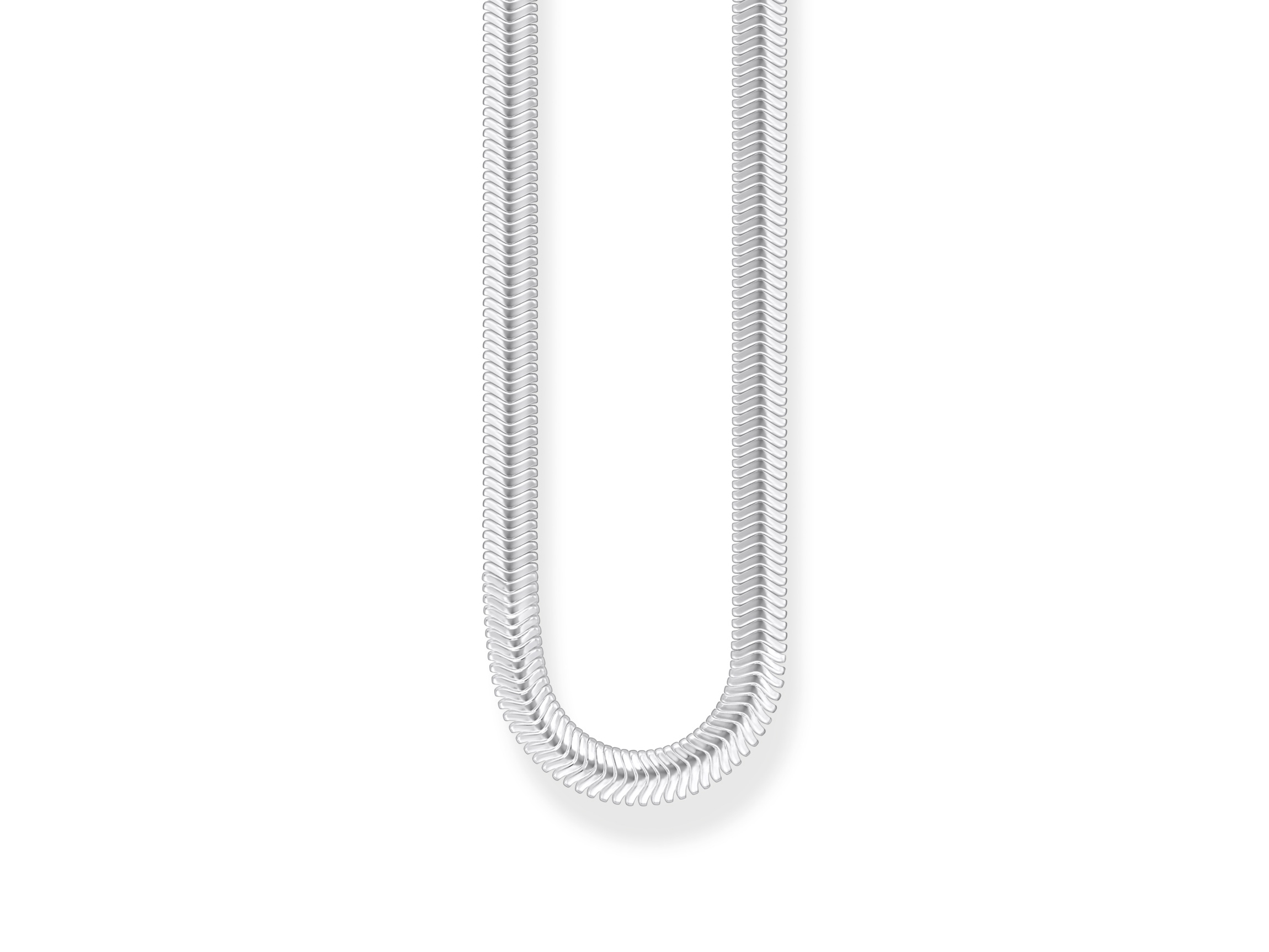 Eine elegante Thomas Sabo Kette in Silber, Modell KE2275-001-21-L45V, mit einem modernen Design, das eine Länge von 40 bis 45 cm bietet und als Highlight jedes Outfits fungiert.