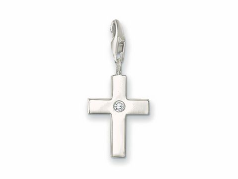 Thomas Sabo - Kreuz - charms Anhänger - 0366-051-14 - Silber + Zirkonia