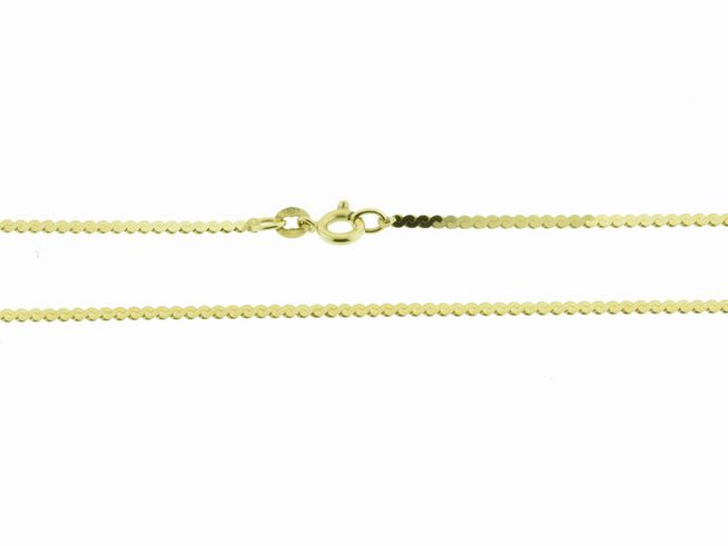 Kette Rundpanzerkette - Gold 585 - 44 cm -