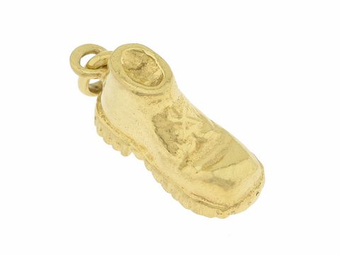 Schuh - Anhänger - 333 Gold - Wanderstiefel - ca. 1,9 cm