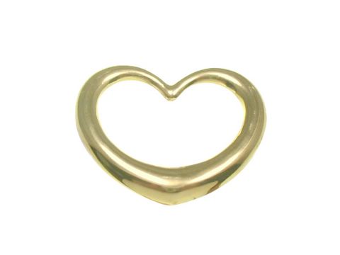 Durchlaufherz Gold Herzanhänger -HERZ LOVE- 2,3 cm