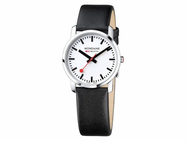 Mondaine Uhr Simply Elegant - A400.30351.12SBB - 36 mm - Ziffernblatt Weiss