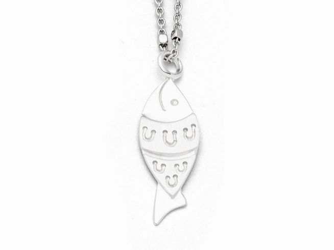 DUR Schmuck P3758 - Sterling Silber Anhänger Fisch -