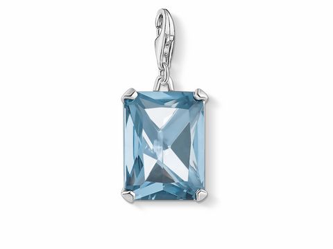 Thomas Sabo 1846-009-1 Silber Charm-Anhänger - großer Stein blau