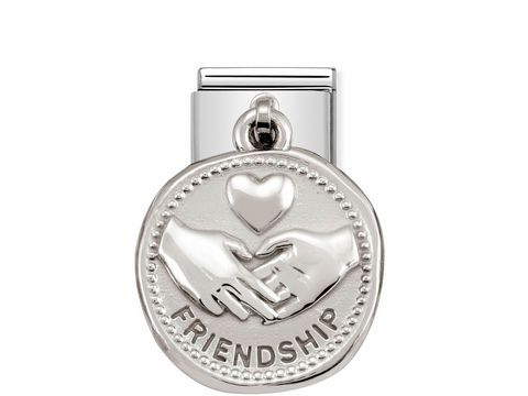 NOMINATION 331804 04 - CLASSIC Silver Shine Wishes - Hände FRIENDSHIP