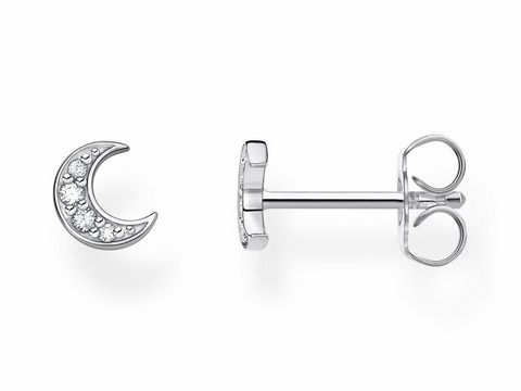 Thomas Sabo Charming Collection - H2133-051-14 - Mond - 1 Stück Ohrstecker - Ohrring - Silber - Zirkonia - Klar