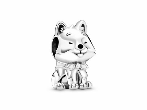 Pandora Places - Charm - Japanischer Akita Inu Hund - Silber - 799030C01